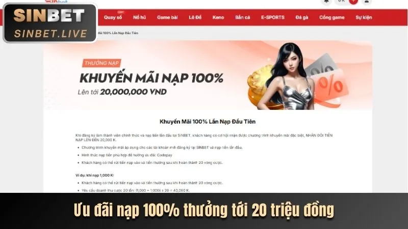 Khuyến mãi chào mừng Win58 Casino